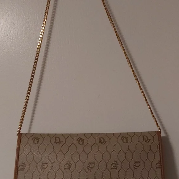 Christian Dior Signature Honeycomb Monogram Purse With Original Chain Strap - Picture 14 of 16